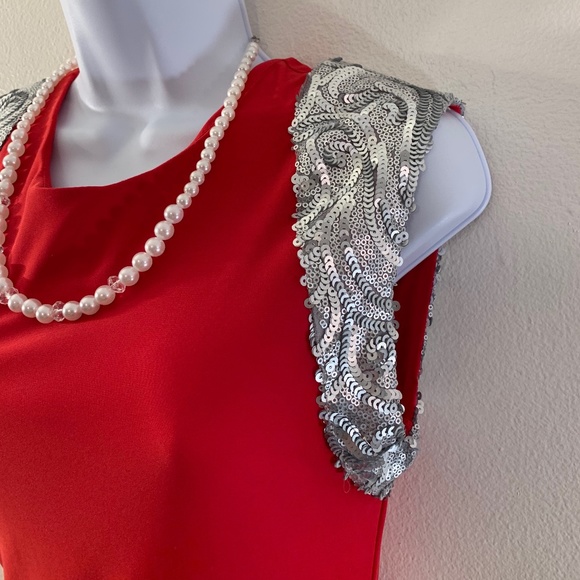 Monica Ocejo Sequined Sleeveless Dress M RARE - Picture 3 of 5